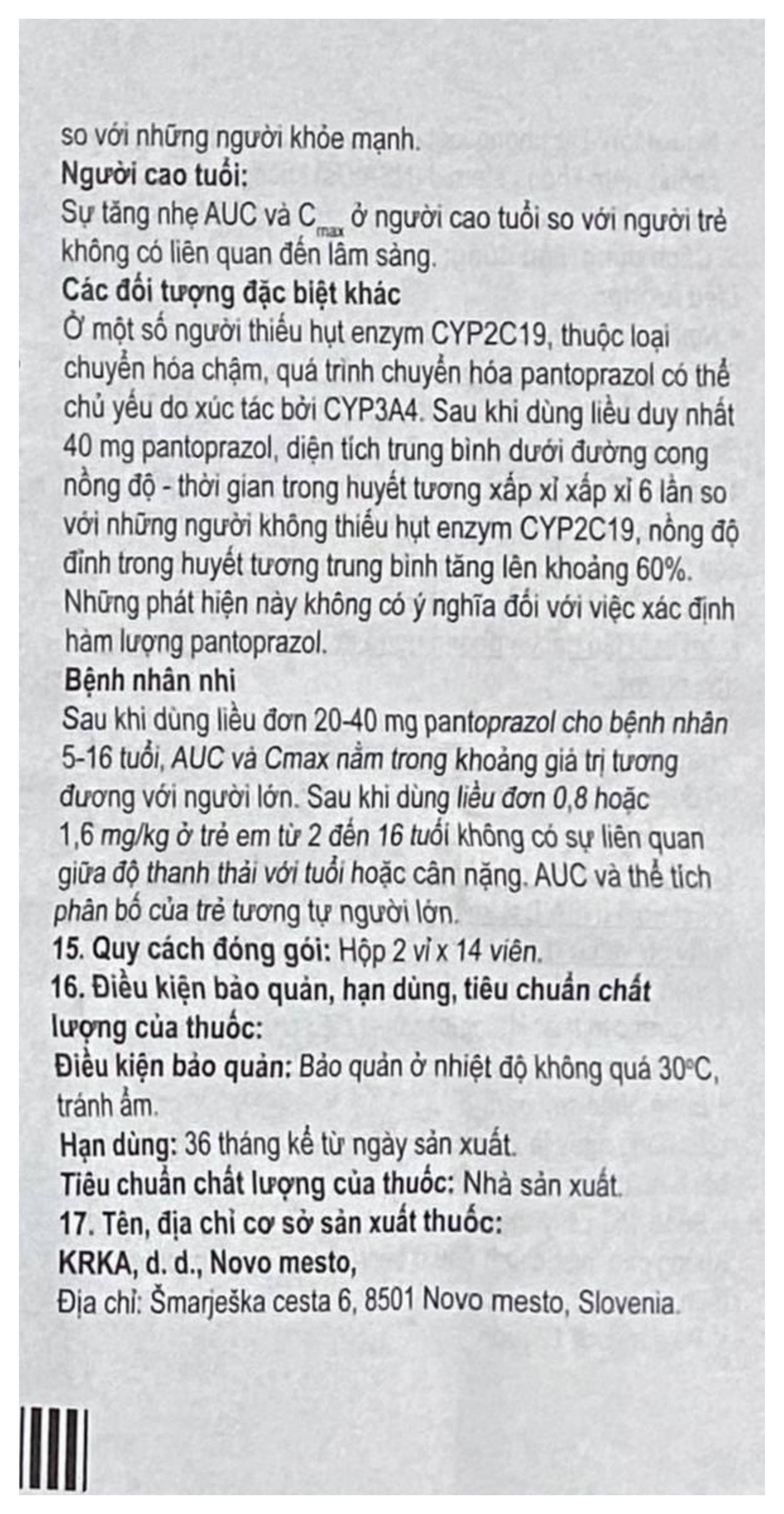 Nolpaza 20mg điều trị bệnh trào ngược dạ dày - thực quản (2 vỉ x 14 viên) - 18